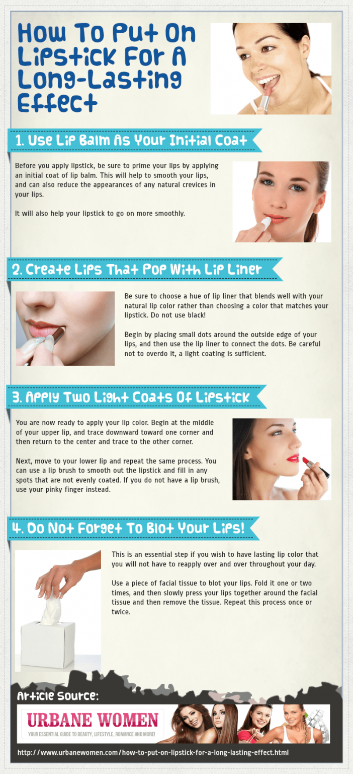 18. How To Put On Lipstick For A Long-Lasting Effect - 27 Perfect Pout ...