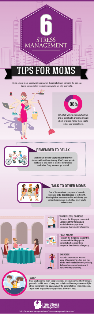 Stress Management For Moms - 50 Infographics To Help You Less Your ...