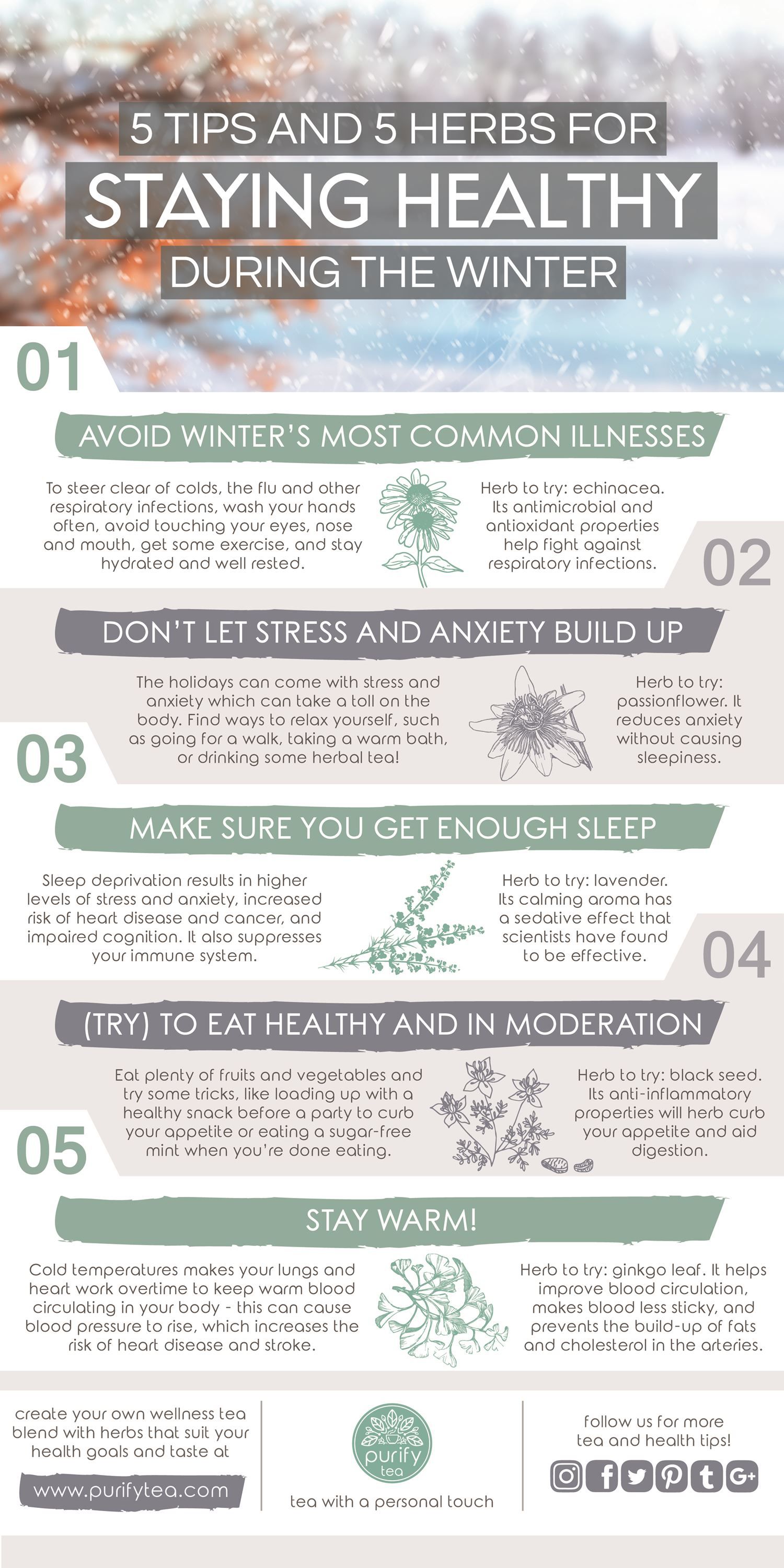 Best Ways To Stay Healthy In Winter 24 Infographics